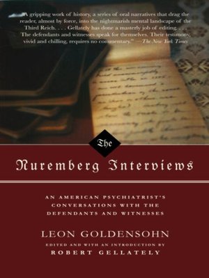 cover image of The Nuremberg Interviews